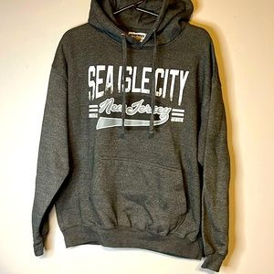 Sea Isle City New Jersey Hoodie Size Large Coconut Creek  fits like a me…
